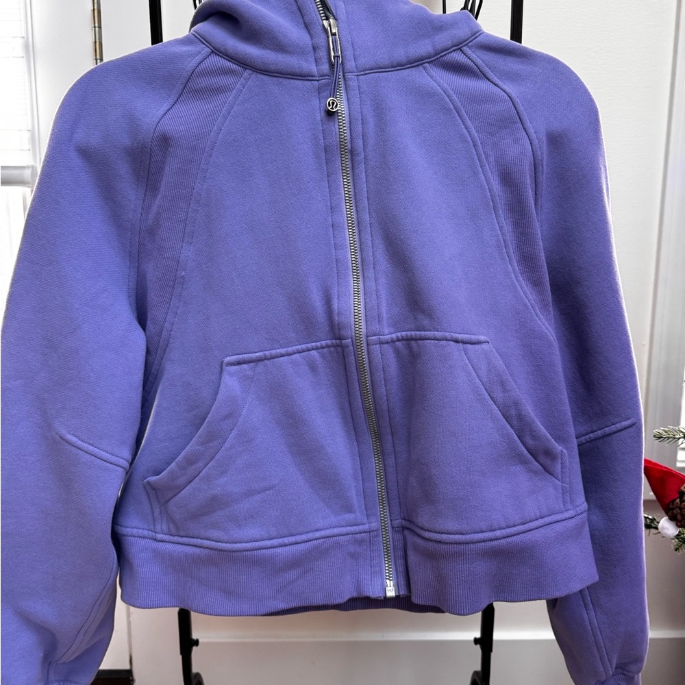Women’s Lululemon Oversized full zip scuba hoodie cropped
